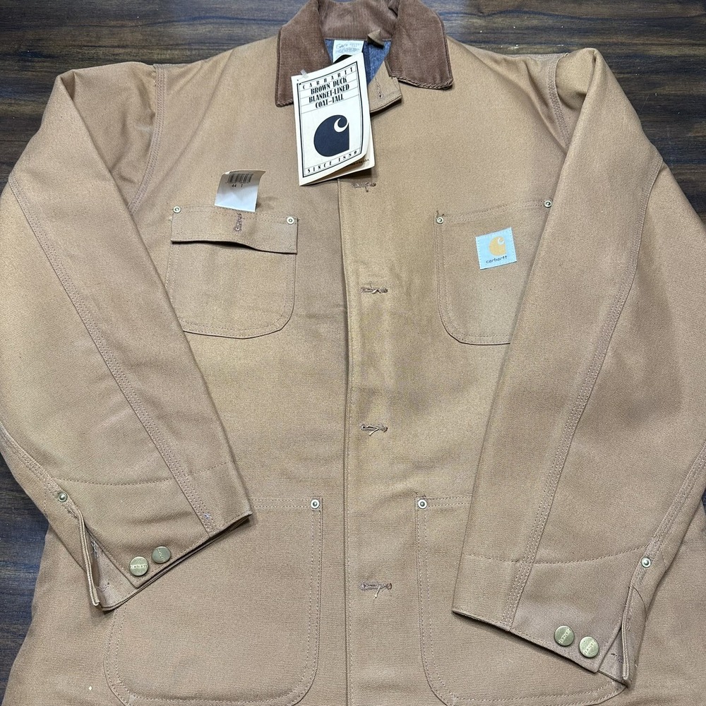 Vintage 80s 90s Carhartt Blanket Lined Jacket 44t  NEW NWT